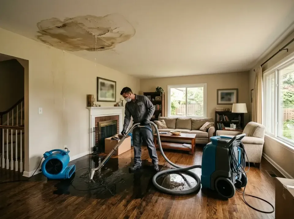attic-pipe-burst-ceiling-drip-008 — frequently asked questions, Water Damage Restoration & Carpet Care in Fishers, IN